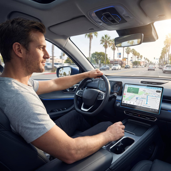 Tvrzené sklo na displej navigace pro Omoda 7 – foto 14
