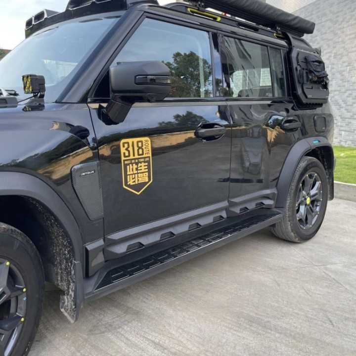 Boční prahové lišty z ABS pro Jetour T2