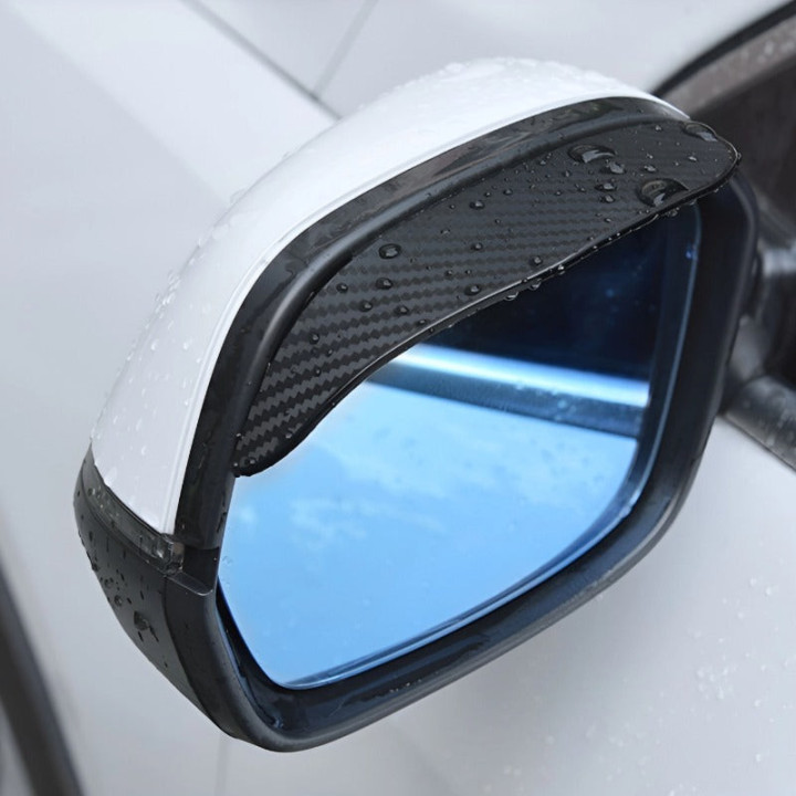 Dešťové lišty zrcátek carbon pro Omoda, Jaecoo a Jetour