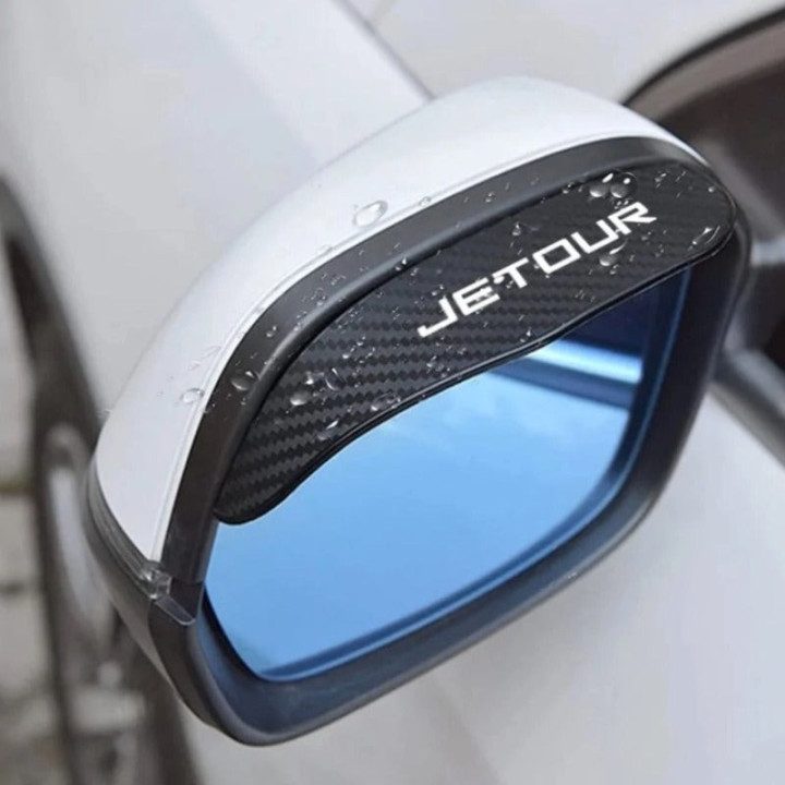 Dešťové lišty zrcátek carbon pro Omoda, Jaecoo a Jetour – foto 2