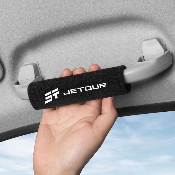 Velurové kryty stropních madel pro Jetour T2