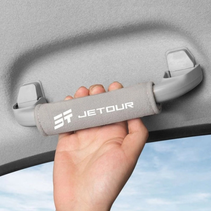 Velurové kryty stropních madel pro Jetour T2 – foto 3