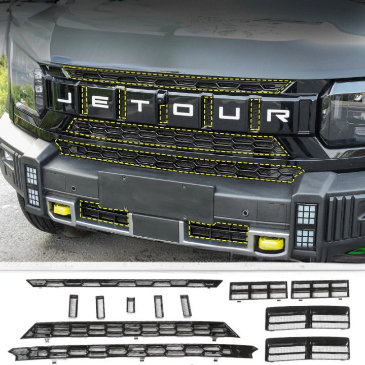 Ochranná mřížka předního nárazníku z ABS pro Jetour T2