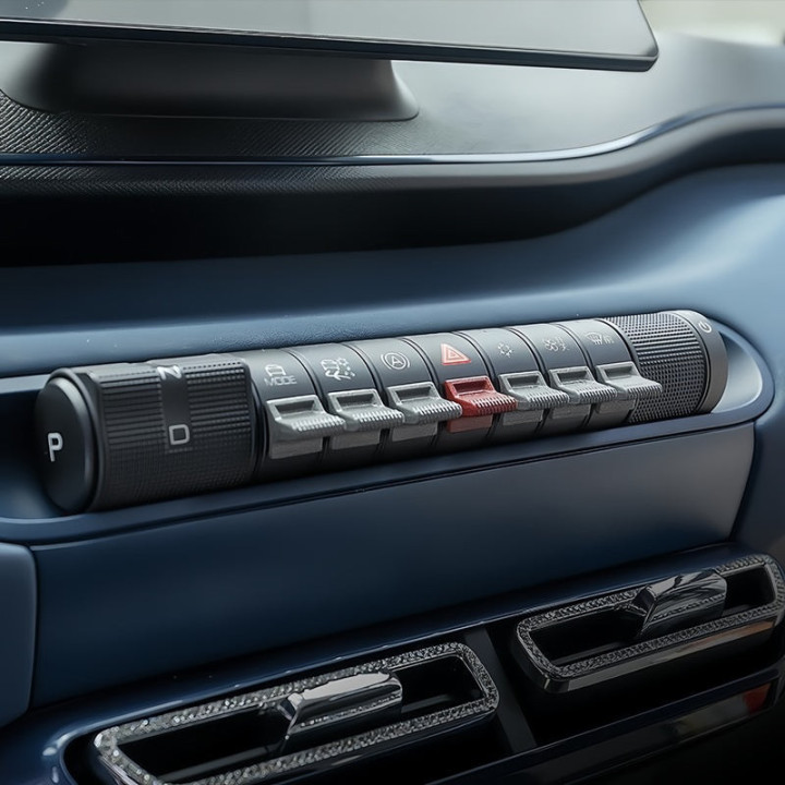 Barevné nástavce na tlačítka středové konzole pro BYD Dolphin – foto 2