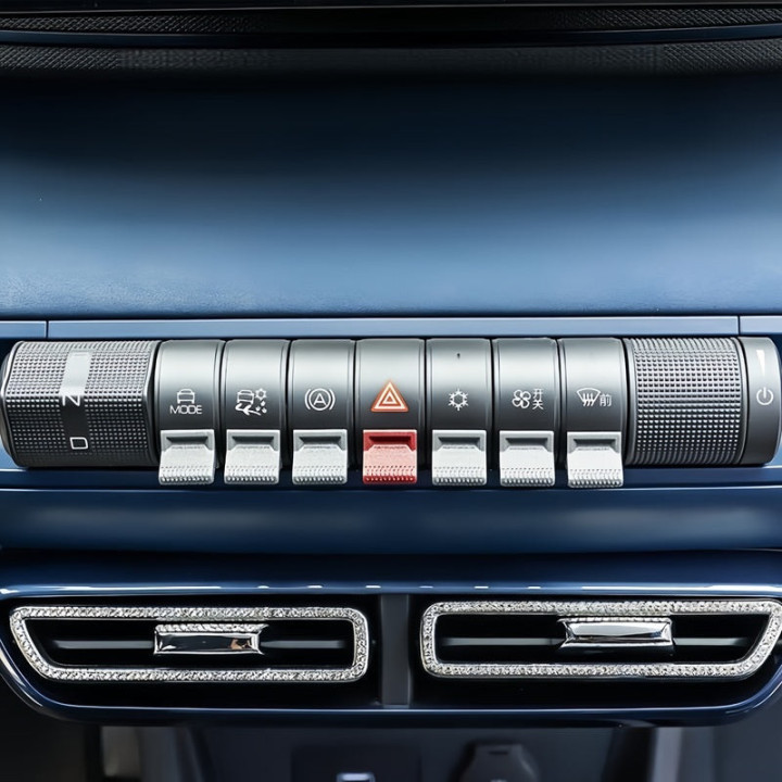 Barevné nástavce na tlačítka středové konzole pro BYD Dolphin – foto 3