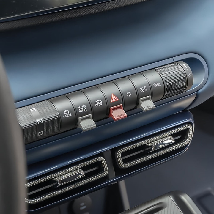 Barevné nástavce na tlačítka středové konzole pro BYD Dolphin – foto 4