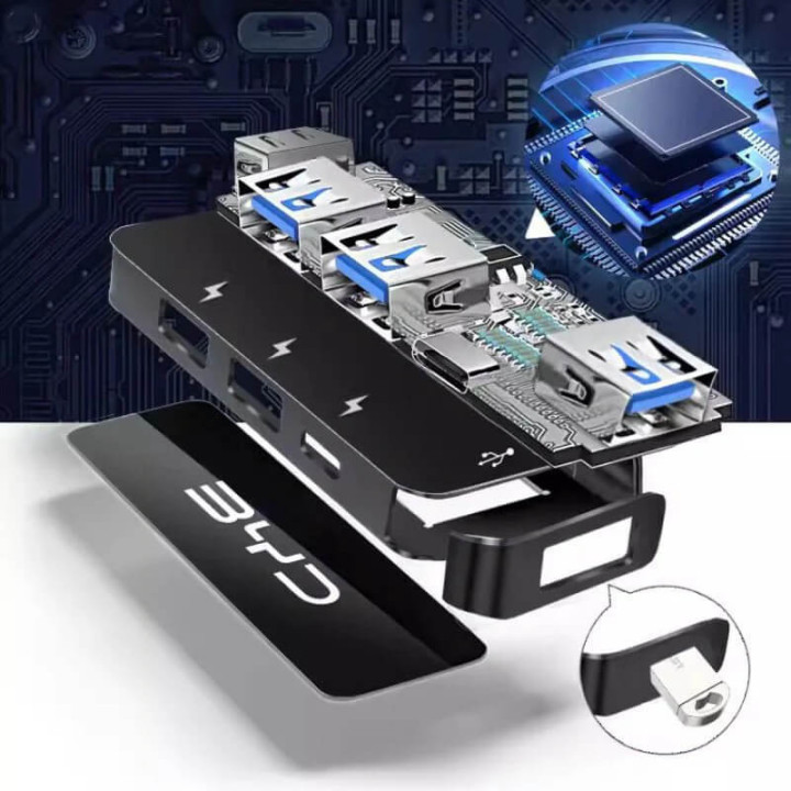 USB hub 4 v 1 s nabíjením pro BYD – foto 5