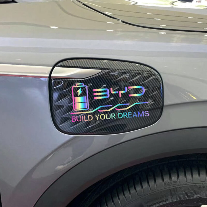 Laserová samolepka na nabíjecí víčko pro BYD – foto 2