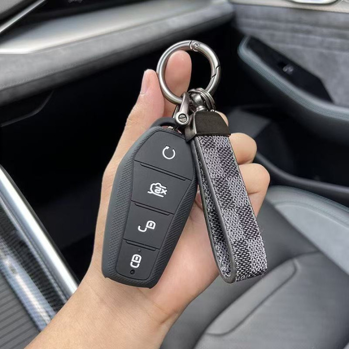 Protiskluzové silikonové pouzdro na klíč pro BYD – foto 6