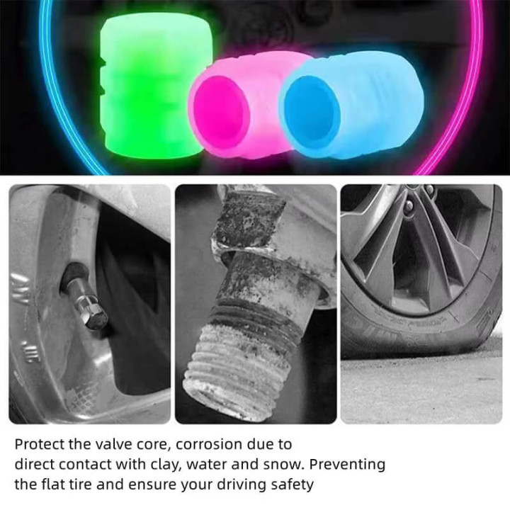 Fluorescenční čepičky ventilků 20 ks pro BYD – foto 3