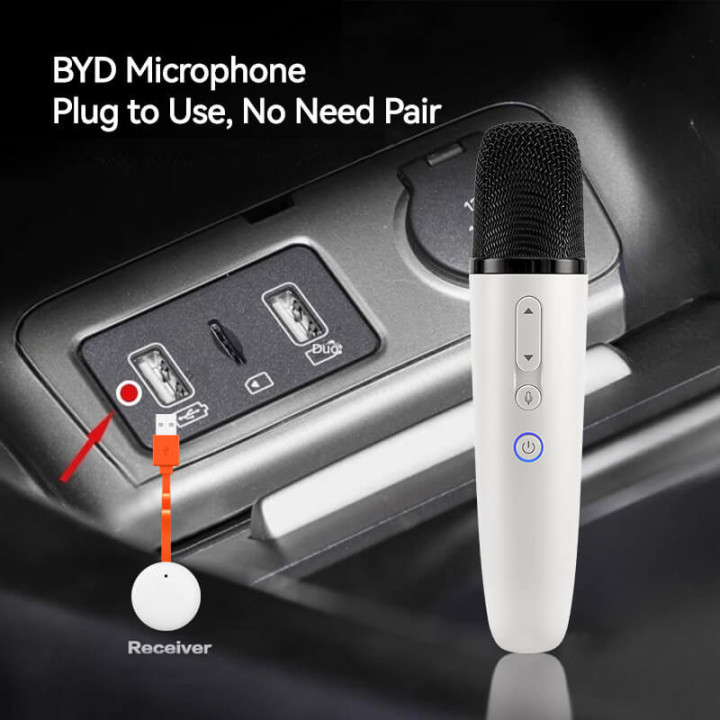 Originální bezdrátový mikrofon pro BYD Atto, Dolphin, Han, Seal, Tang – foto 3