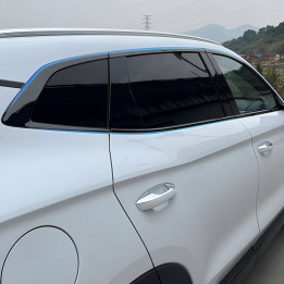 Lišty bočních oken černý lesk pro BYD Seal U