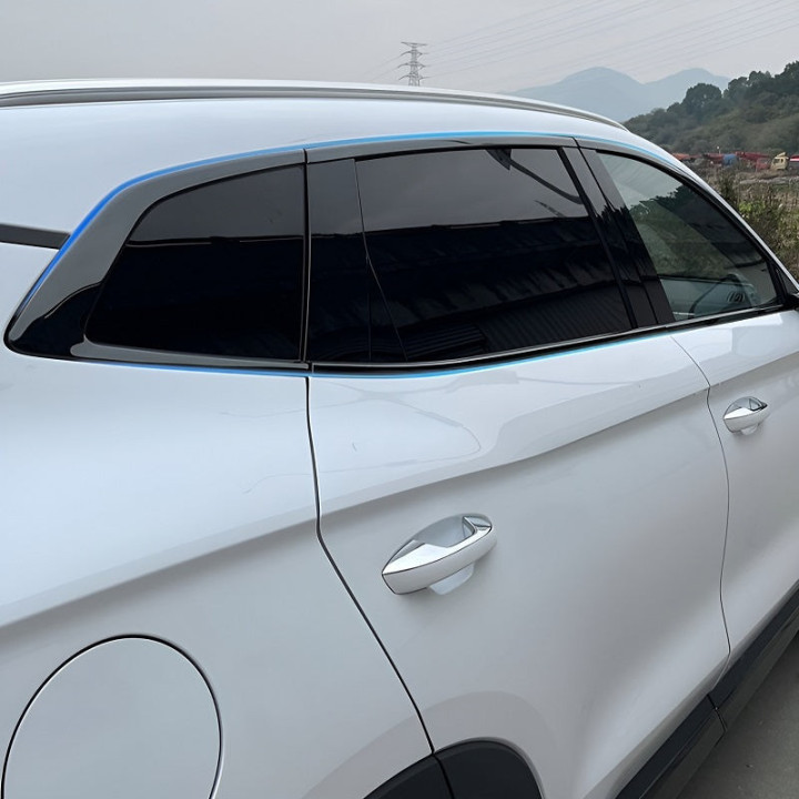 Lišty bočních oken černý lesk pro BYD Seal U