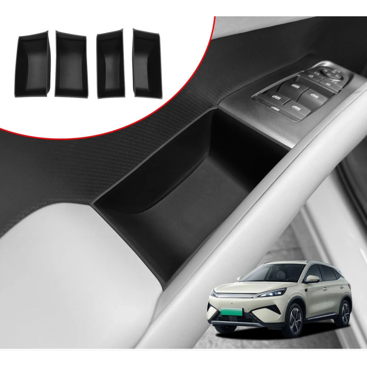 Černé přihrádky do madel dveří pro BYD Atto 3 – foto 2