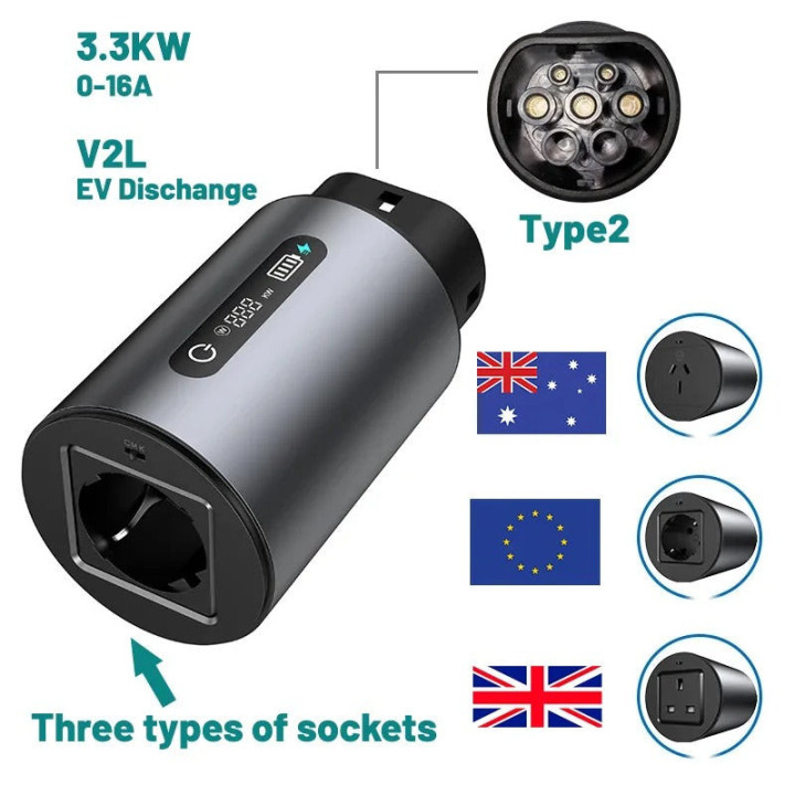Adaptér V2L Type 2 se zásuvkou EU pro BYD Atto 3, Seal U a další – foto 5