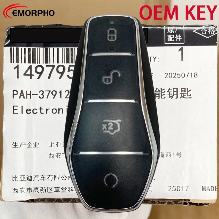 OEM chytrý klíč 433 MHz pro BYD Atto 3, Dolphin, Seal U – foto 2