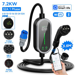 Přenosná nabíječka 7,2 kW 32 A Type2 pro BYD a Denza D9