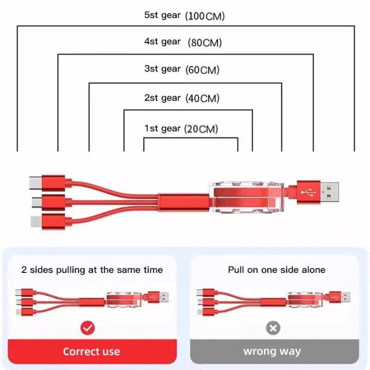 Navíjecí nabíjecí kabel 3 v 1 pro BYD a Denza D9 – foto 12