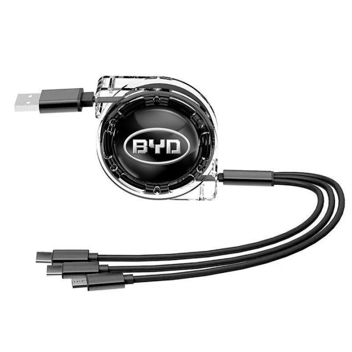 Navíjecí nabíjecí kabel 3 v 1 pro BYD a Denza D9 – foto 2