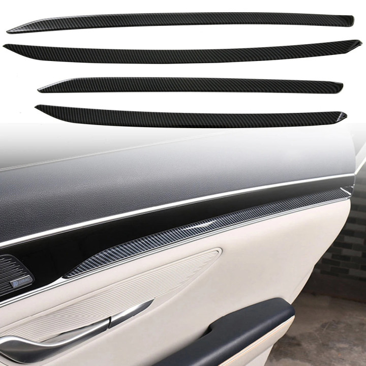 Lišty loketních opěrek dveří carbon black pro BYD Seal U