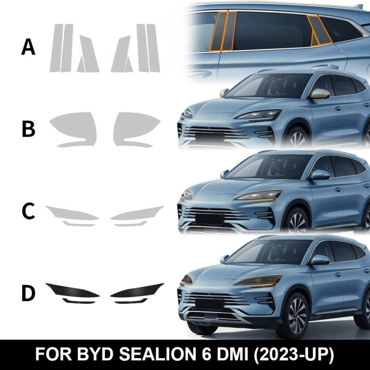 Ochranná TPU fólie na karoserii pro BYD Seal U – foto 6