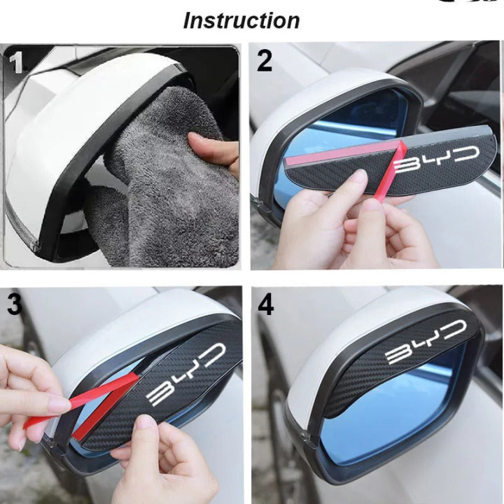 Samolepky na vnější zrcátka z PVC pro BYD – foto 6
