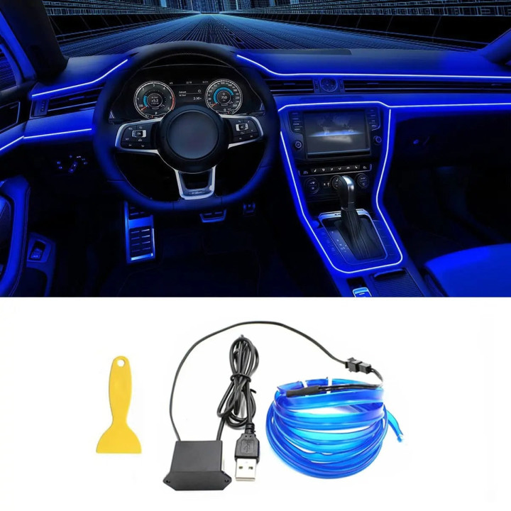 Světelná lišta EL 5 m USB pro BYD Atto 2/3, Dolphin, Seal – foto 12