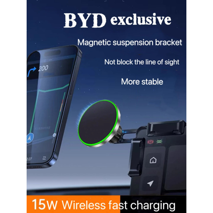 Magnetický držák telefonu pro BYD Atto, Dolphin, Seal, Tang – foto 5
