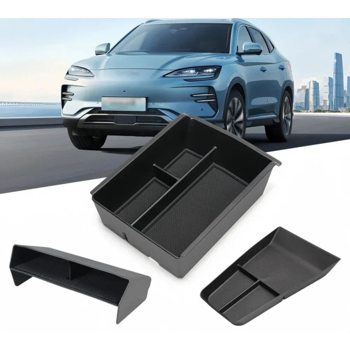 Organizéry středové konzoly pro BYD Seal U – přihrádky, držák nápojů, sada 3 ks – foto 2
