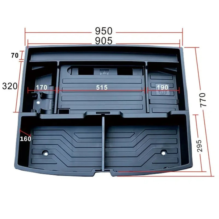 Úložný box do kufru z ABS pro BYD Seal U – foto 6
