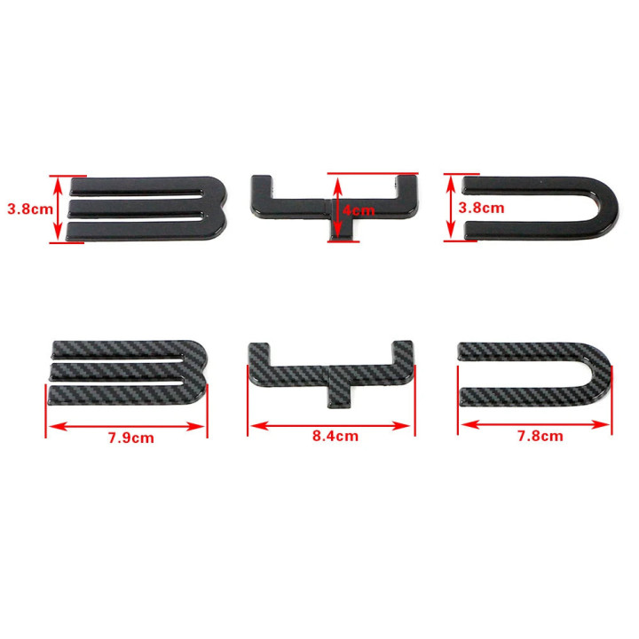 Nalepovací emblém dopředu nebo dozadu pro BYD Atto 3, Seal, Seal U – foto 25