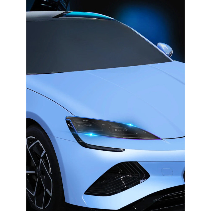 Tónovaná ochranná fólie na světlomety pro BYD Seal – foto 4
