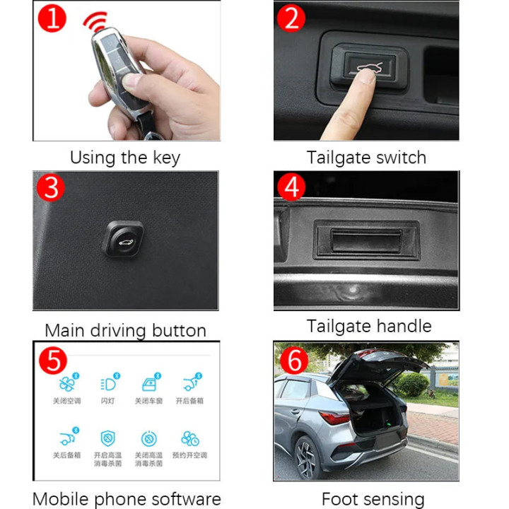 Elektrické otevírání víka kufru pro BYD Atto 3 – foto 6