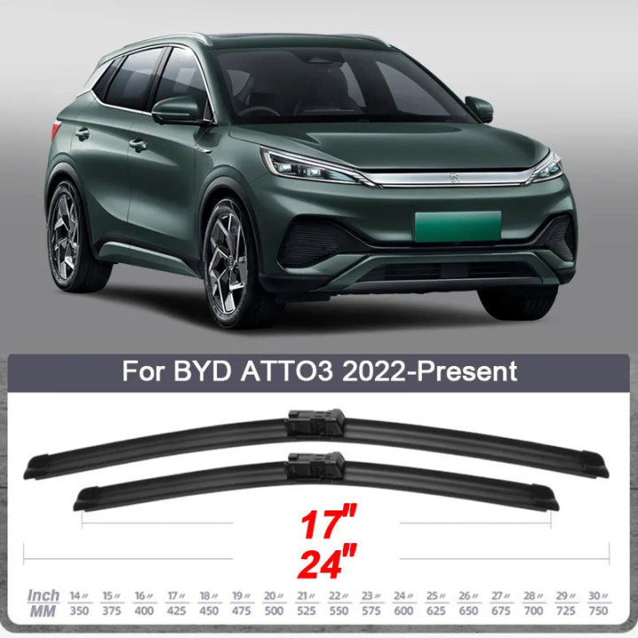 Bezrámové stěrače pro BYD Atto 3 Dolphin Han Seal Tang – foto 2