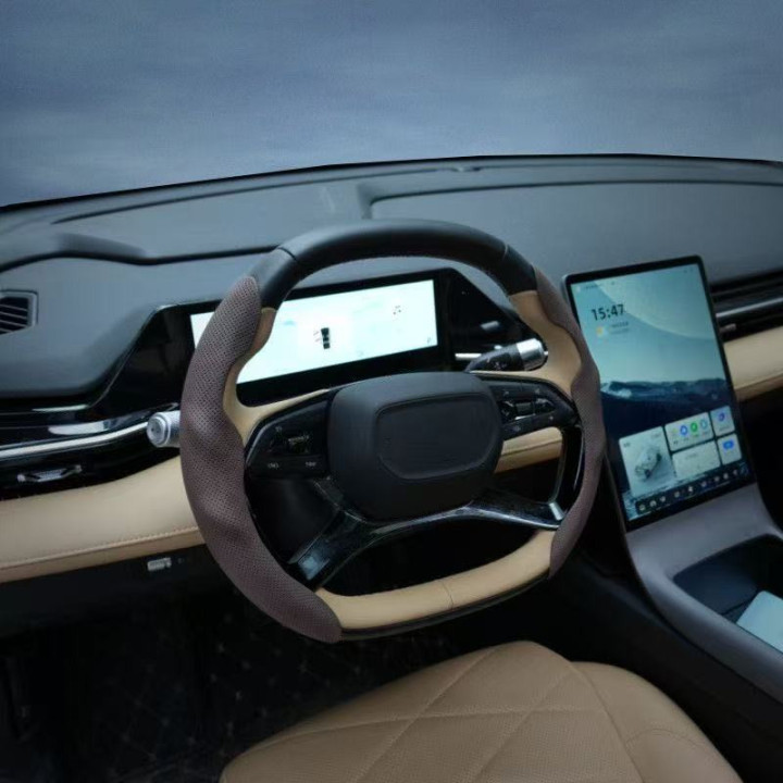 Dělený potah volantu z kůže Nappa pro Xpeng G6 G9 P7 X9 – foto 2