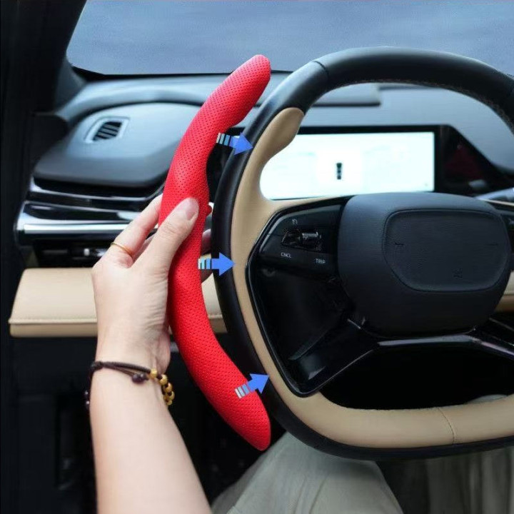 Dělený potah volantu z kůže Nappa pro Xpeng G6 G9 P7 X9 – foto 3
